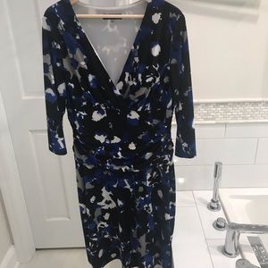 EUC Nine West Flattering Blue Dress sz 16